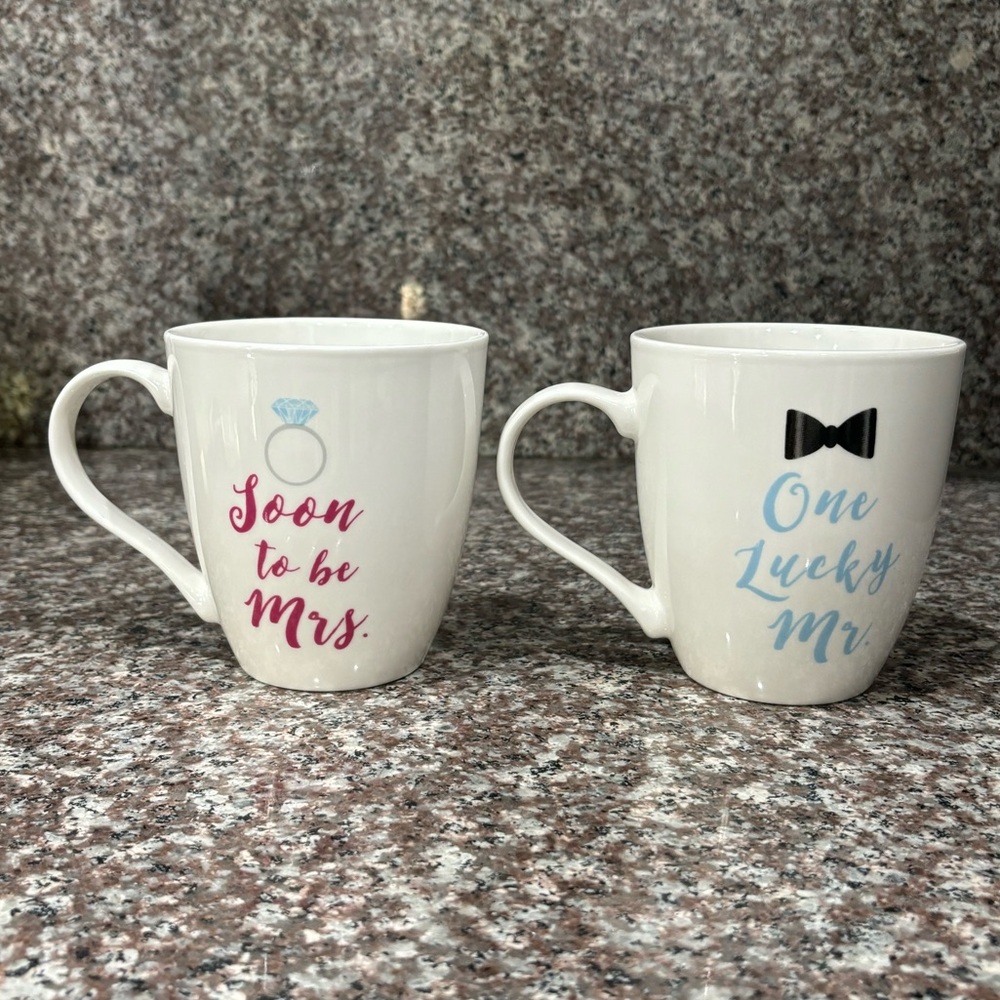Set of the 2 mugs - Engagement Gift
